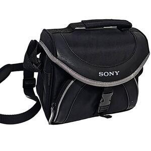 Sony Brand Soft Camera Carrying Case Bag Small Camcorder Outside Pocket 8x6x5
